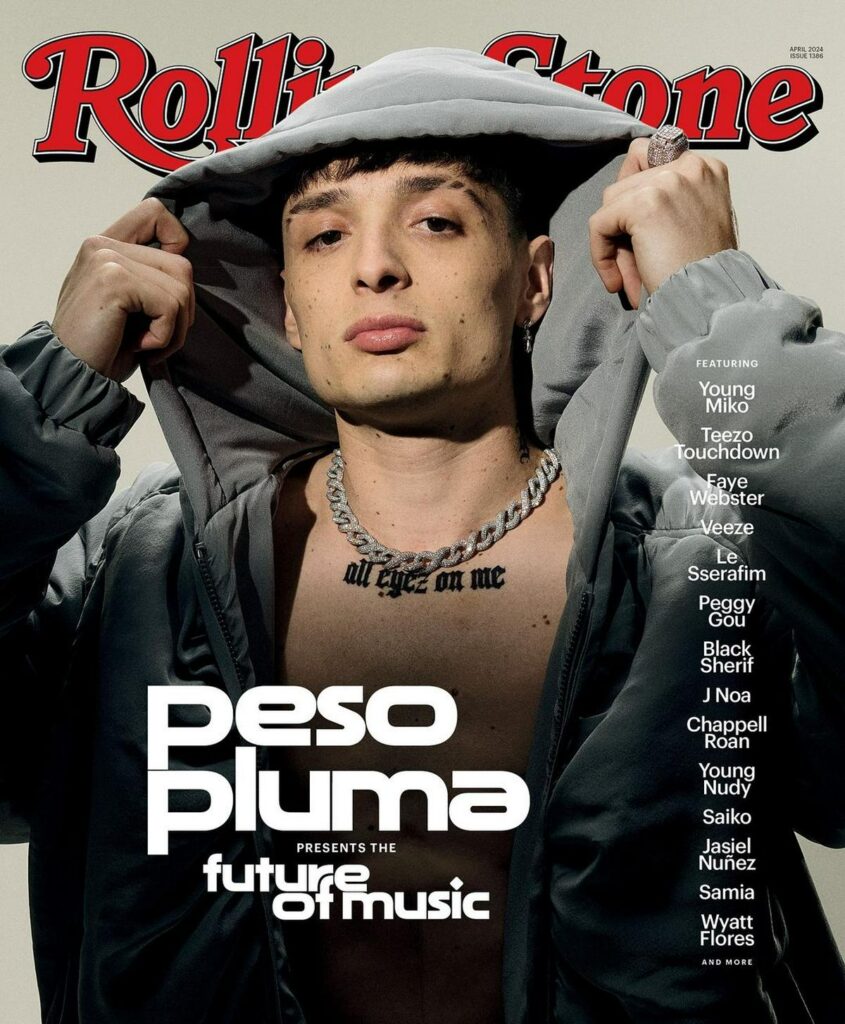 Peso Pluma aparece por primera vez en la Rolling Stone