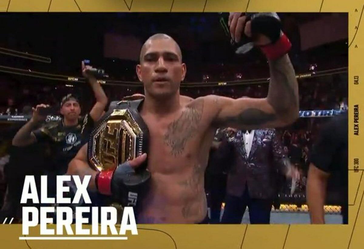 alex pereira nocaut título ufc 300