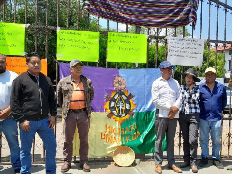 comunidad de Charapan denuncia descriminación del IEM