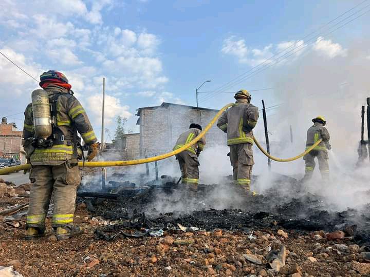 Incendio en un domicilio en Morelia
