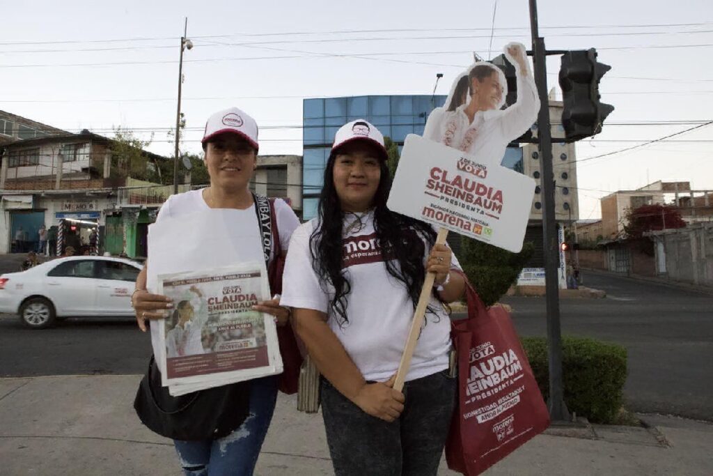 MorenaPTVerde candidatas juanitas en Michoacán - propaganda