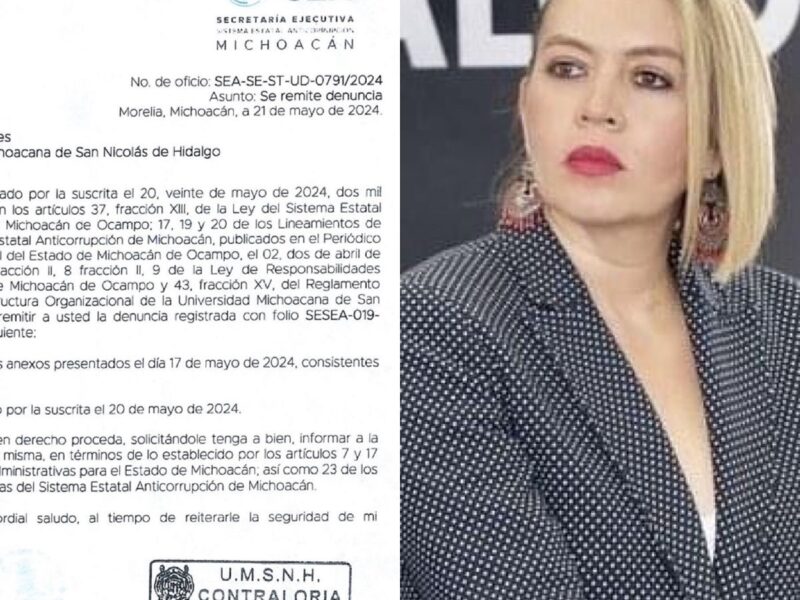 Admite SEA denuncia por presunta corrupción de la rectora Yarabi Ávila por caso del ININEE