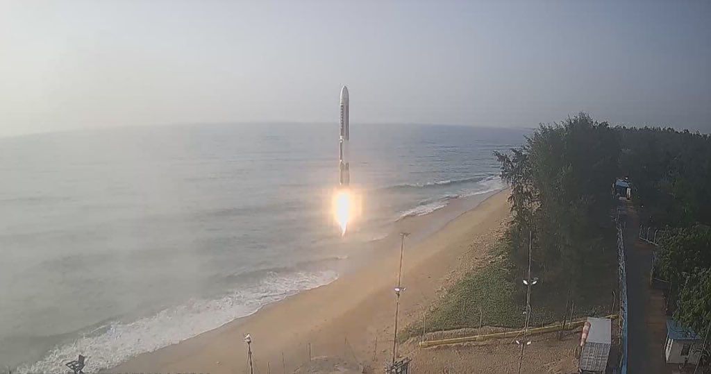 Agnikul cohete impreso en 3d logra primer despegue con éxito