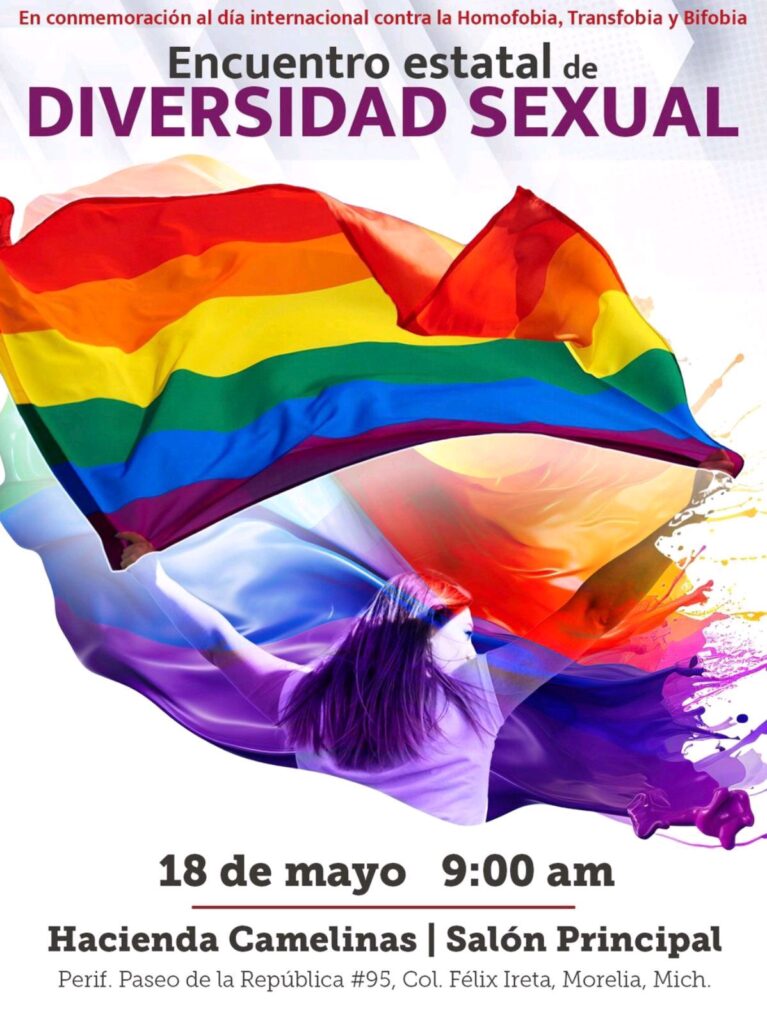 Anuncian encuentro estatal de diversidad sexual en Morelia