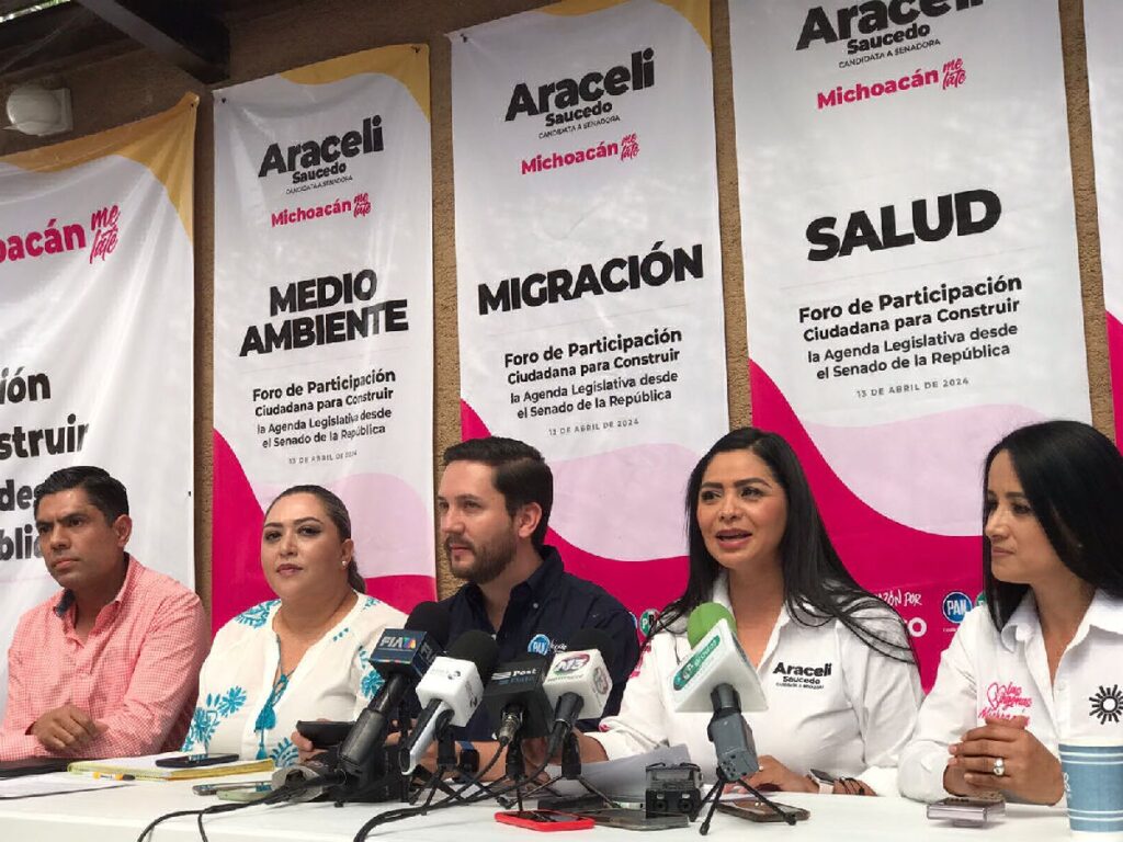 Araceli Saucedo habla sobre inseguridad en Michoacán