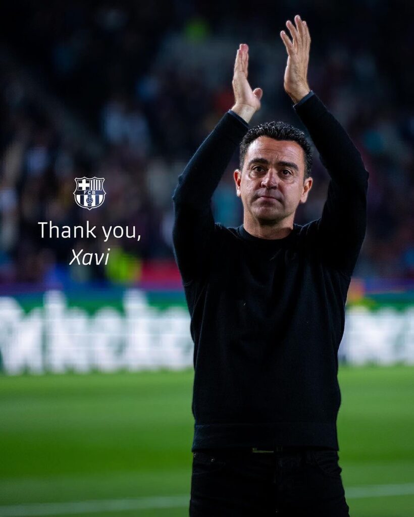 Barcelona dice adiós a Xavi Hernández