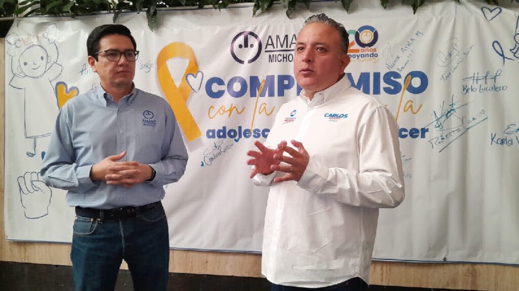 carlos quinta promete padrón de niños con cáncer en Michoacán