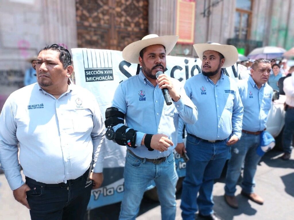 CNTE exige resolución a la problemática educativa en Michoacán