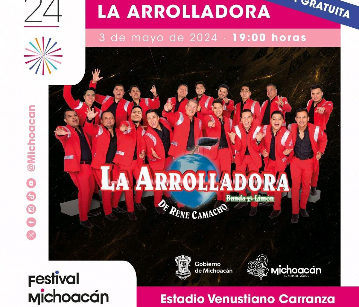 detallan cómo será el ingreso al concierto de la Arrolladora en Morelia