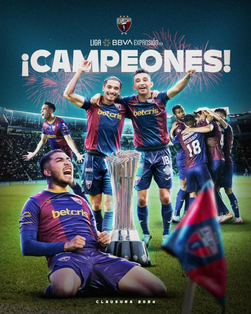 El atlante campeón de la Liga de Expansión - cartel champs