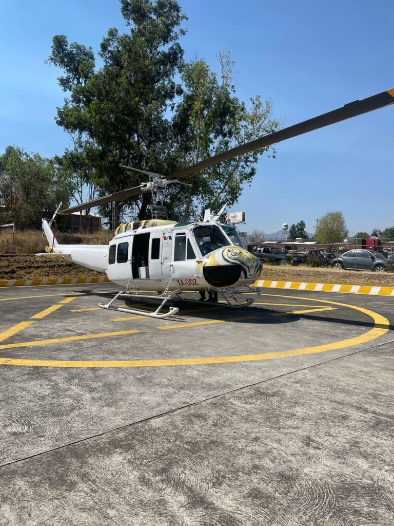 helibalde se suma contra el incendio en Pátzcuaro por aíre