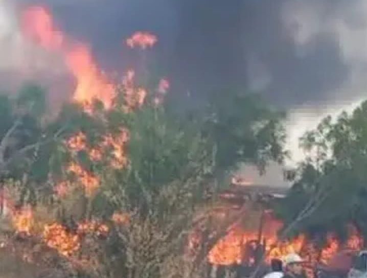 incendio Apatzingán Michoacán residencial 1