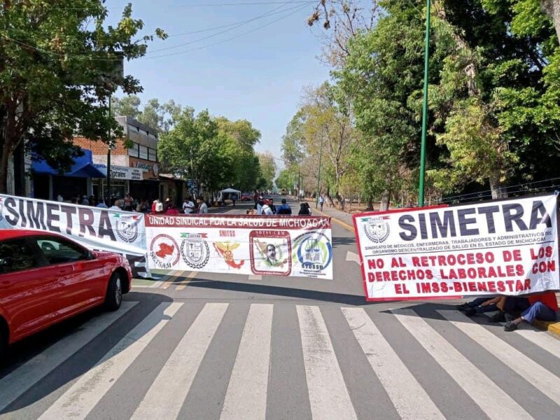 liberación de escalafón motivo de protestas en sectur salud de Michoacán