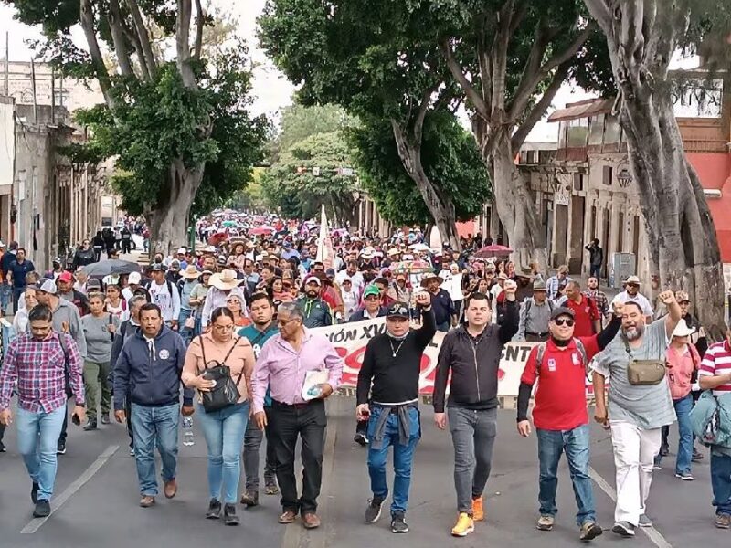 Mañana, protesta de la CNTE en zona comercial de Morelia
