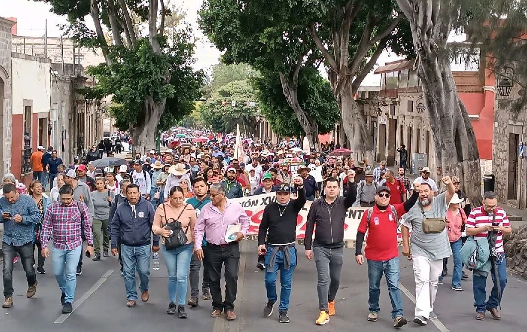 Mañana protesta del la CNTE en Morelia