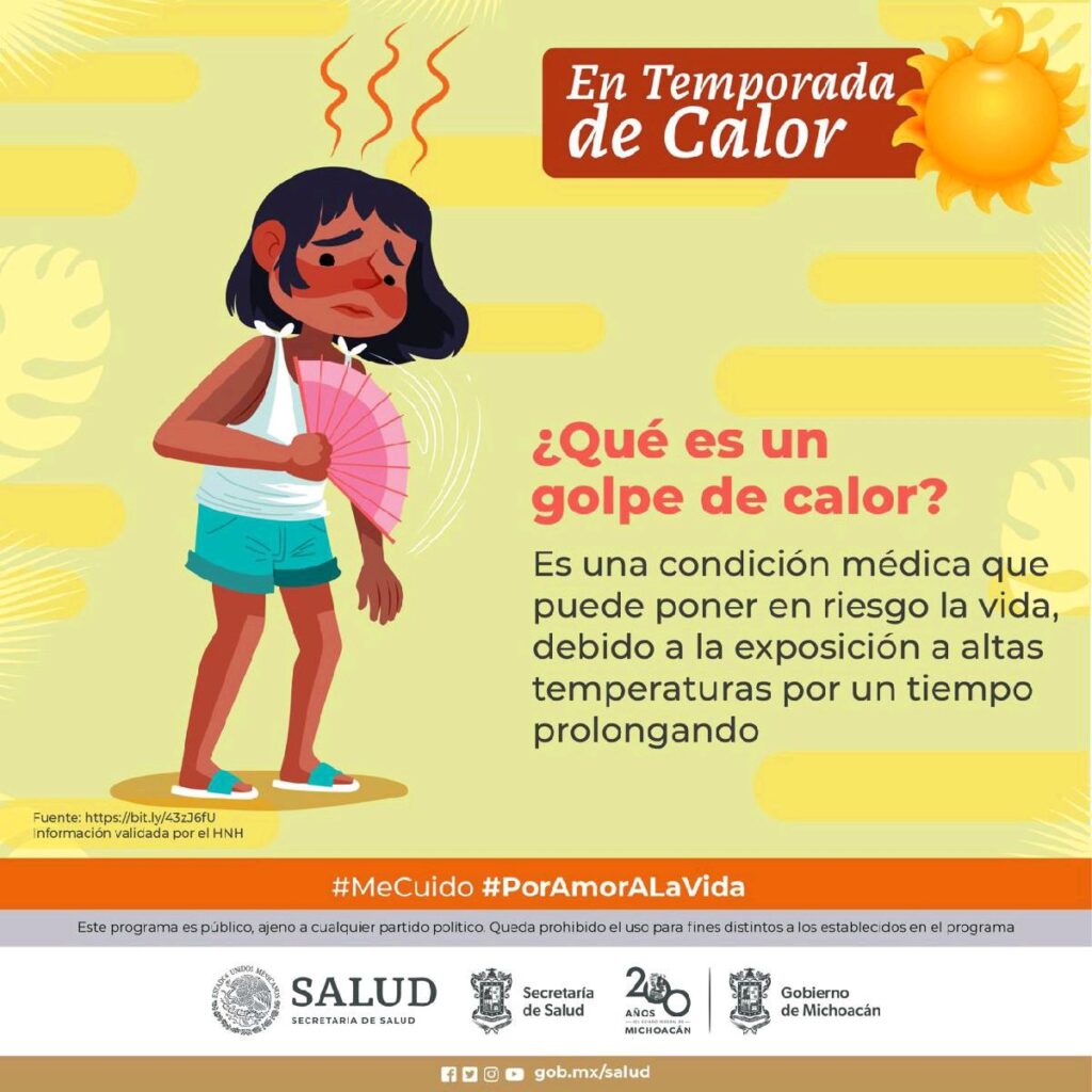 prevención calor michoacán recomendaciones ssm 3