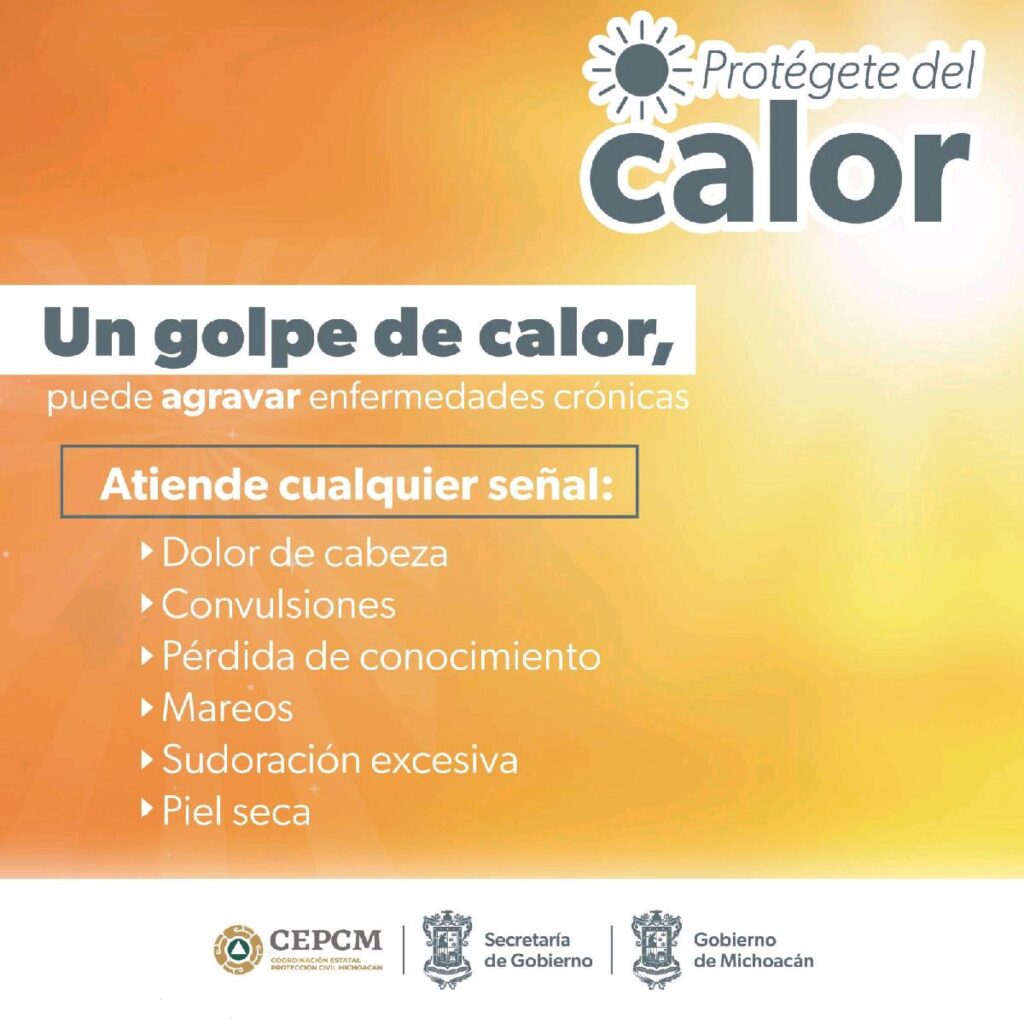 toma precauciones onda de calor - golpe calor