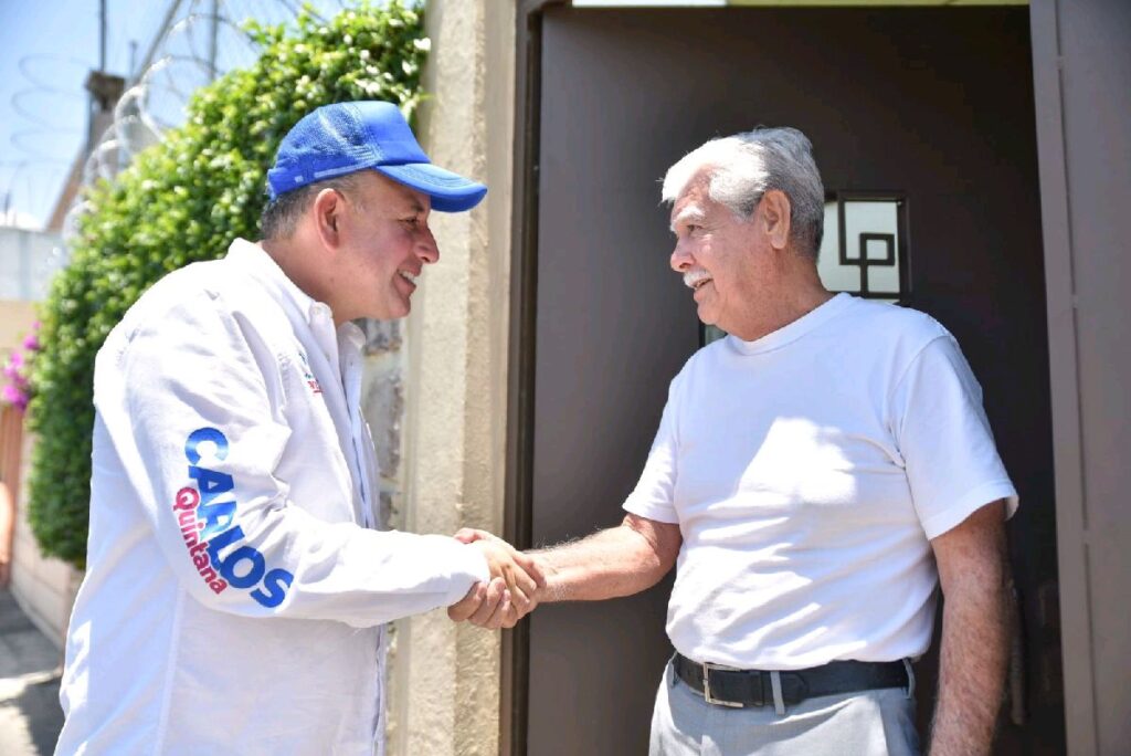 Tras campaña agradece Carlos Quintana - saludo