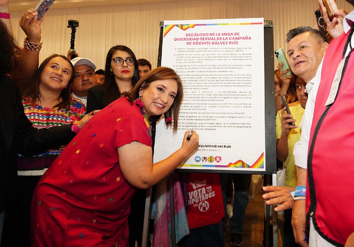 Xóchitl Gálvez inclusión y derechos LGBTTIQ+