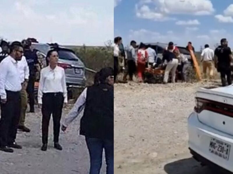 accidente equipo Claudia Sheinbaum Monclova