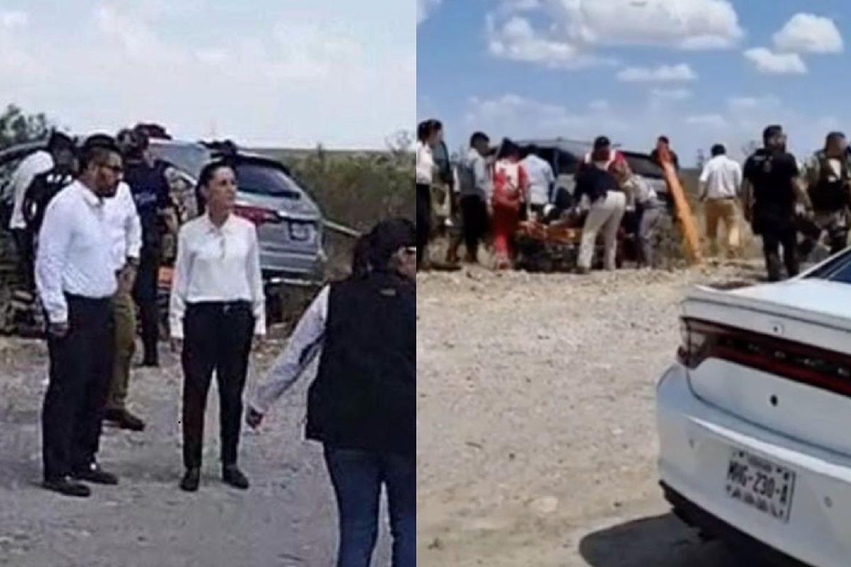 accidente equipo Claudia Sheinbaum Monclova