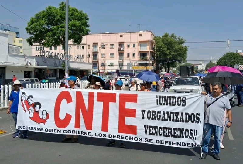 advierte la CNTE protesta en Michoacán