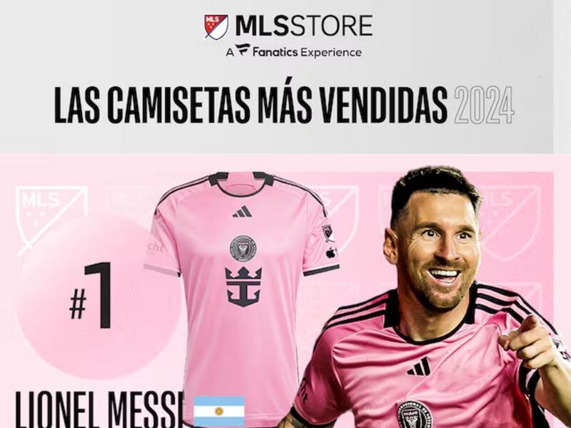 Camiseta de Messi la más vendida en la MLS