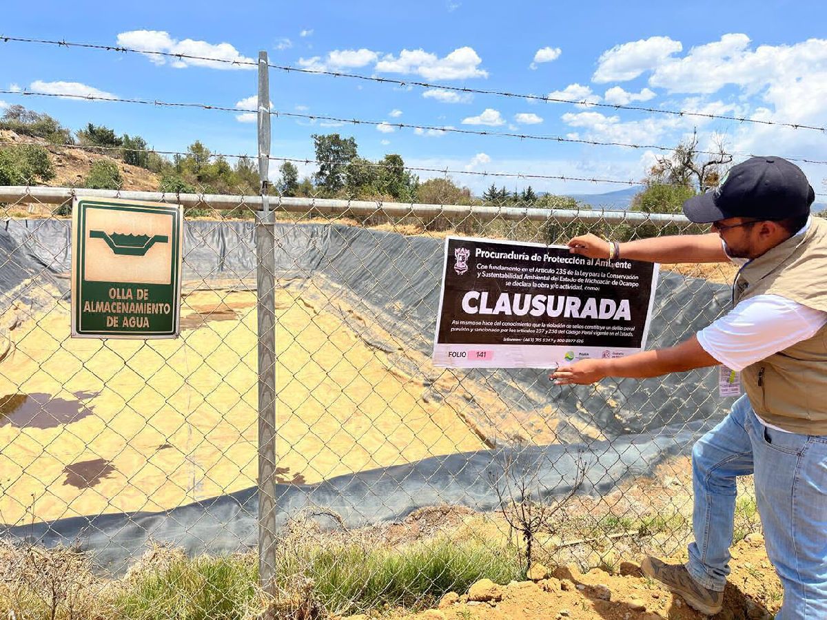 Clausura Proam 4 ollas de agua en cuenca del lago de Pátzcuaro