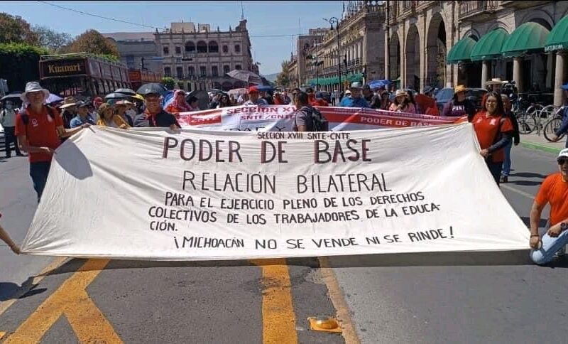 CNTE anuncia marcha para la ciudad de Morelia