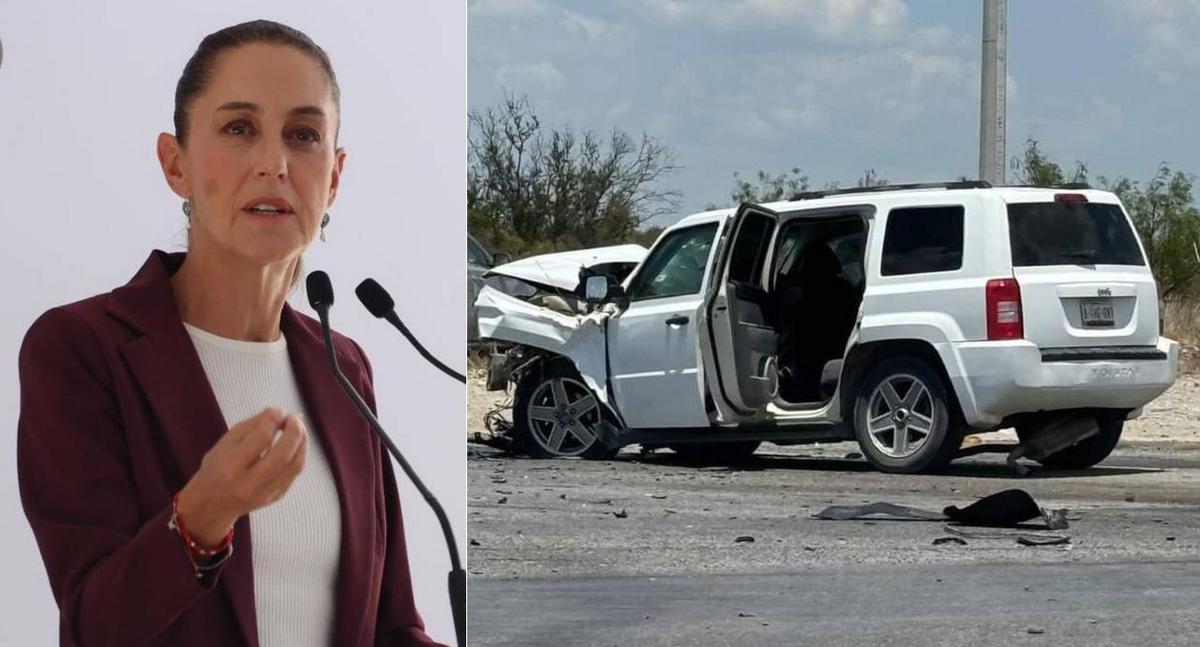 Equipo de Claudia Sheinbaum sufre accidente, se reporta un muerto