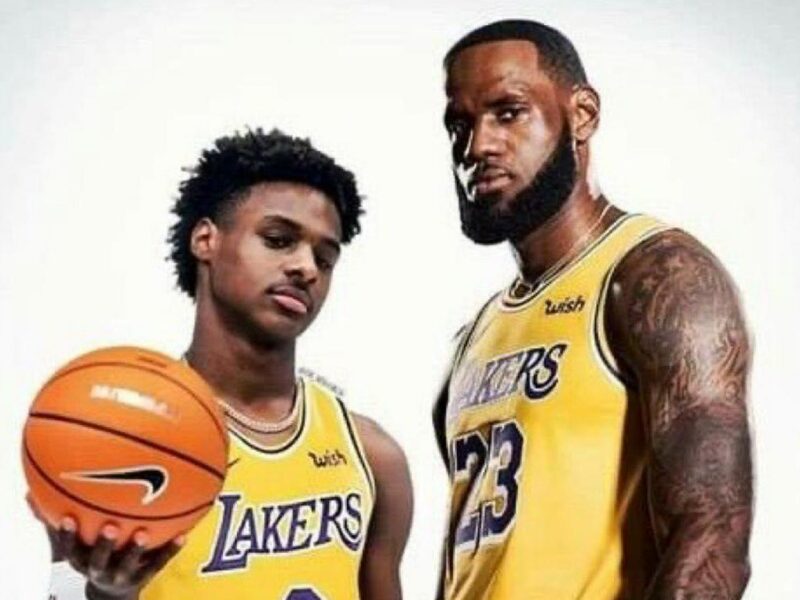 LeBron y su hijo Bronny jugarán juntos en Lakers