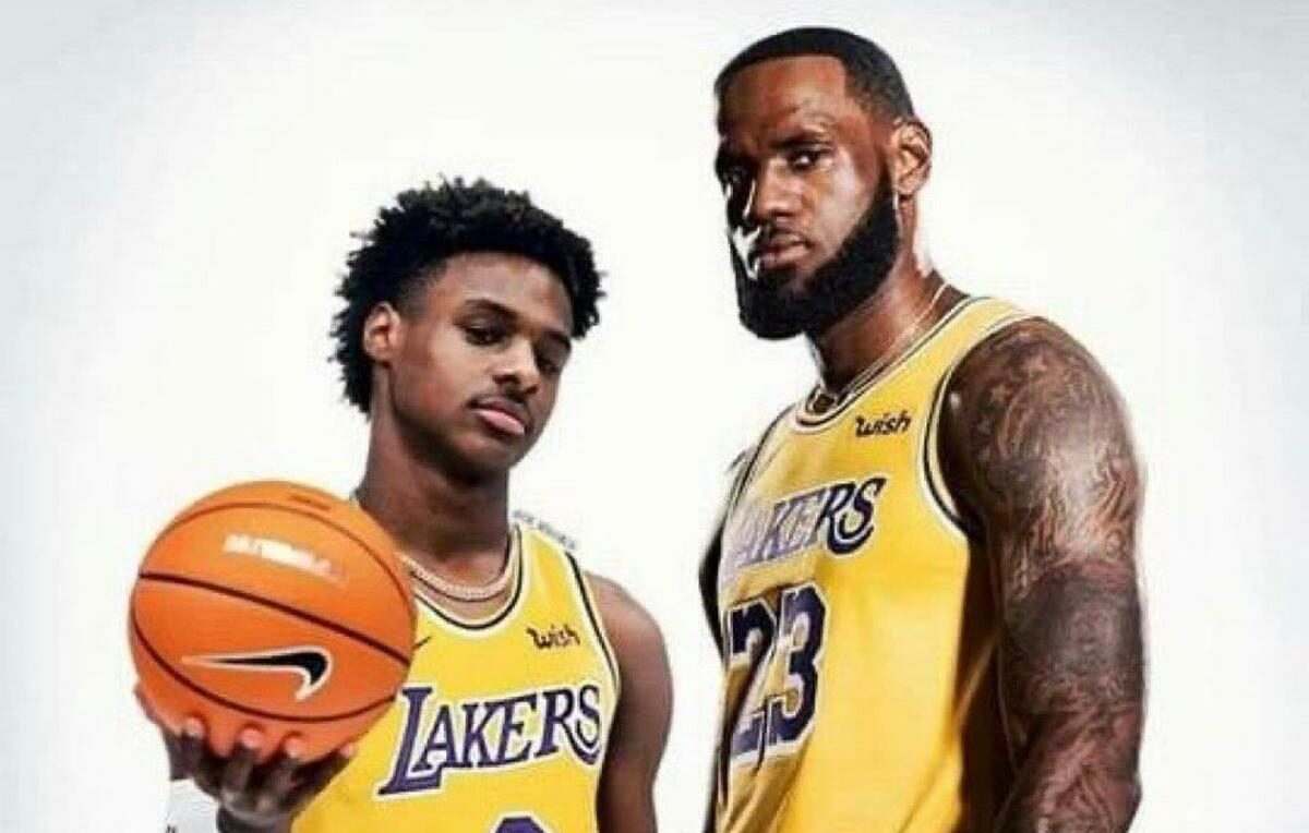 LeBron y su hijo Bronny jugarán juntos en Lakers