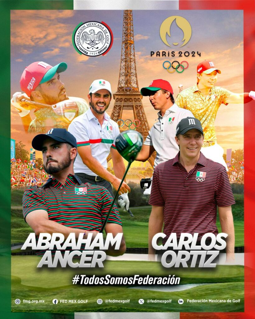 mexicanos consiguen pase a París 2024 en golf olímpico