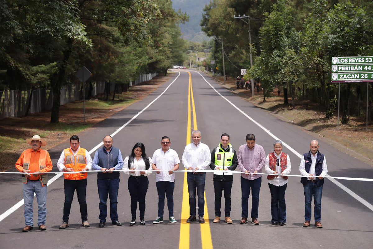 rehabilitación carretera uruapan peribán inauguración