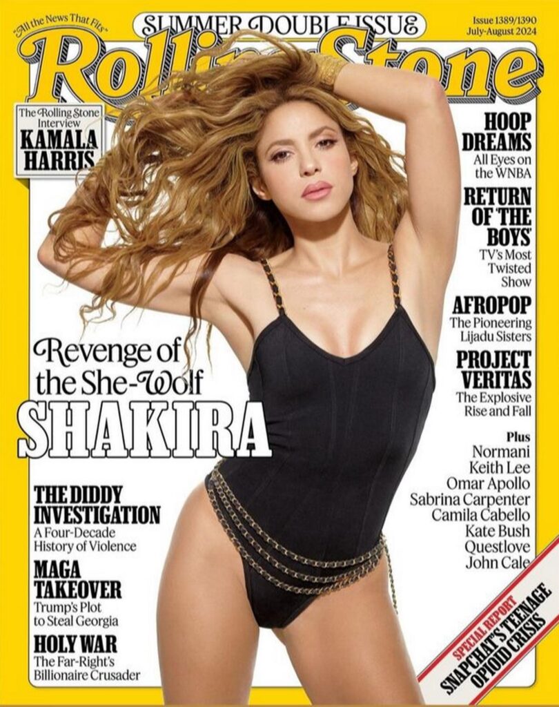 Shakira aparece en la portada de Rolling Stone