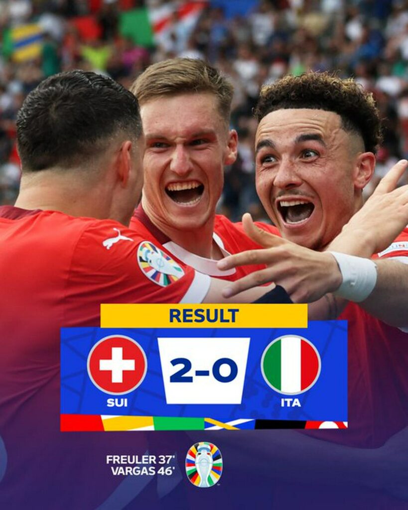 Suiza elimina a Italia en la Euro - marcador