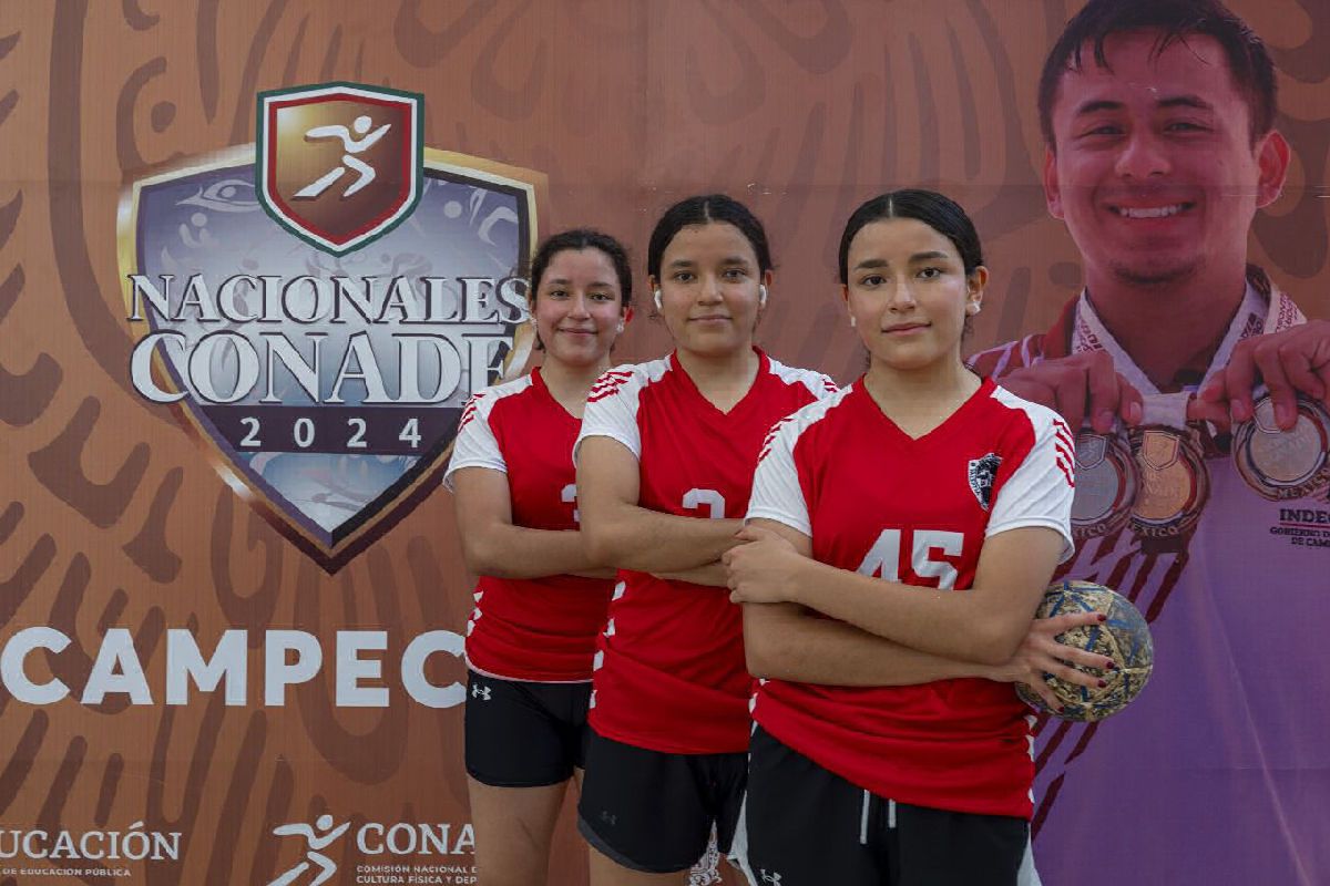 Trillizas impulsan equipo de handball de Chihuahua en Nacionales Conade 2024