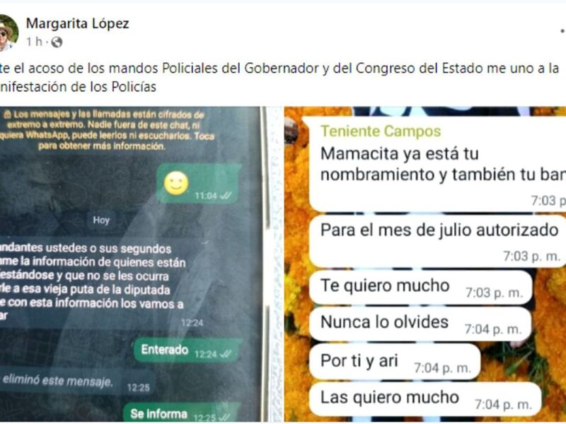 Margarita López ventila imágenes sobre presunta red de prostitución en SSP