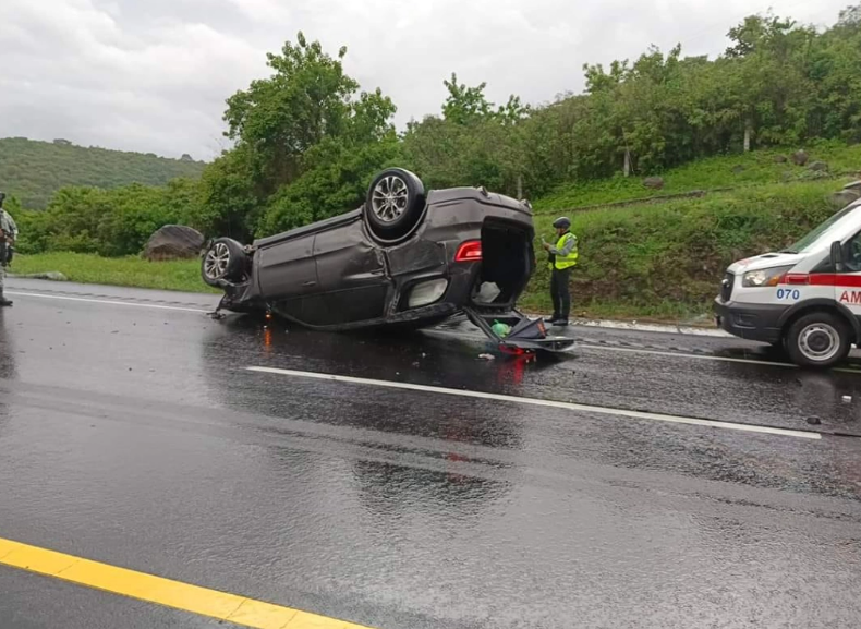 accidente en la autopista de Occidente de Marcela Velázquez