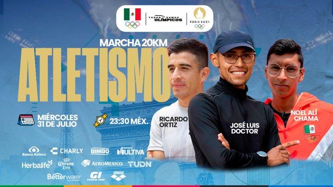 agenda atletas mexicanos París 2024 - atletismo