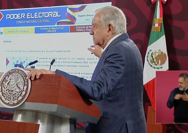 AMLO se pronunciará sobre la elección tras recuento de votos en Venezuela