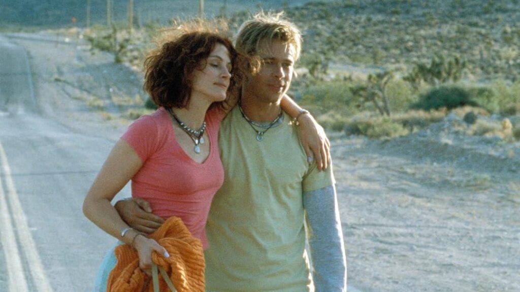 Brad Pitt y Julia Roberts en La Mexicana