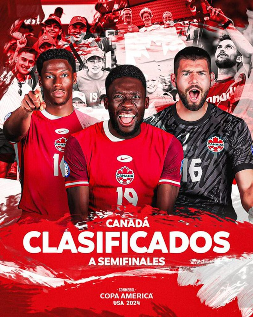 Canadá a semifinales de Copa América - clasificados