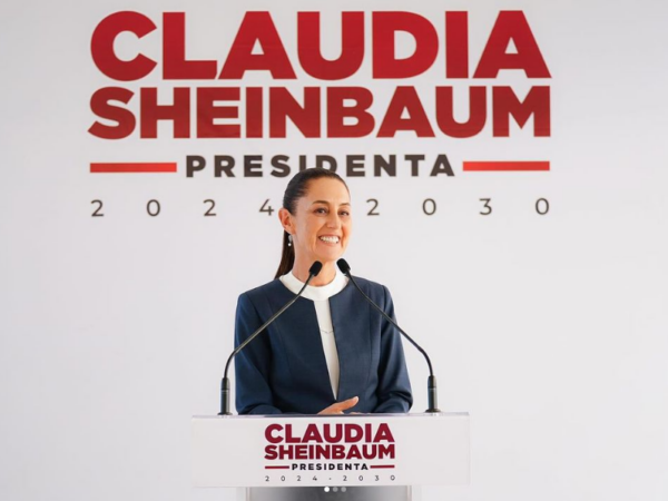 Claudia Sheinbaum aplaude el triunfo de la izquierda en Francia