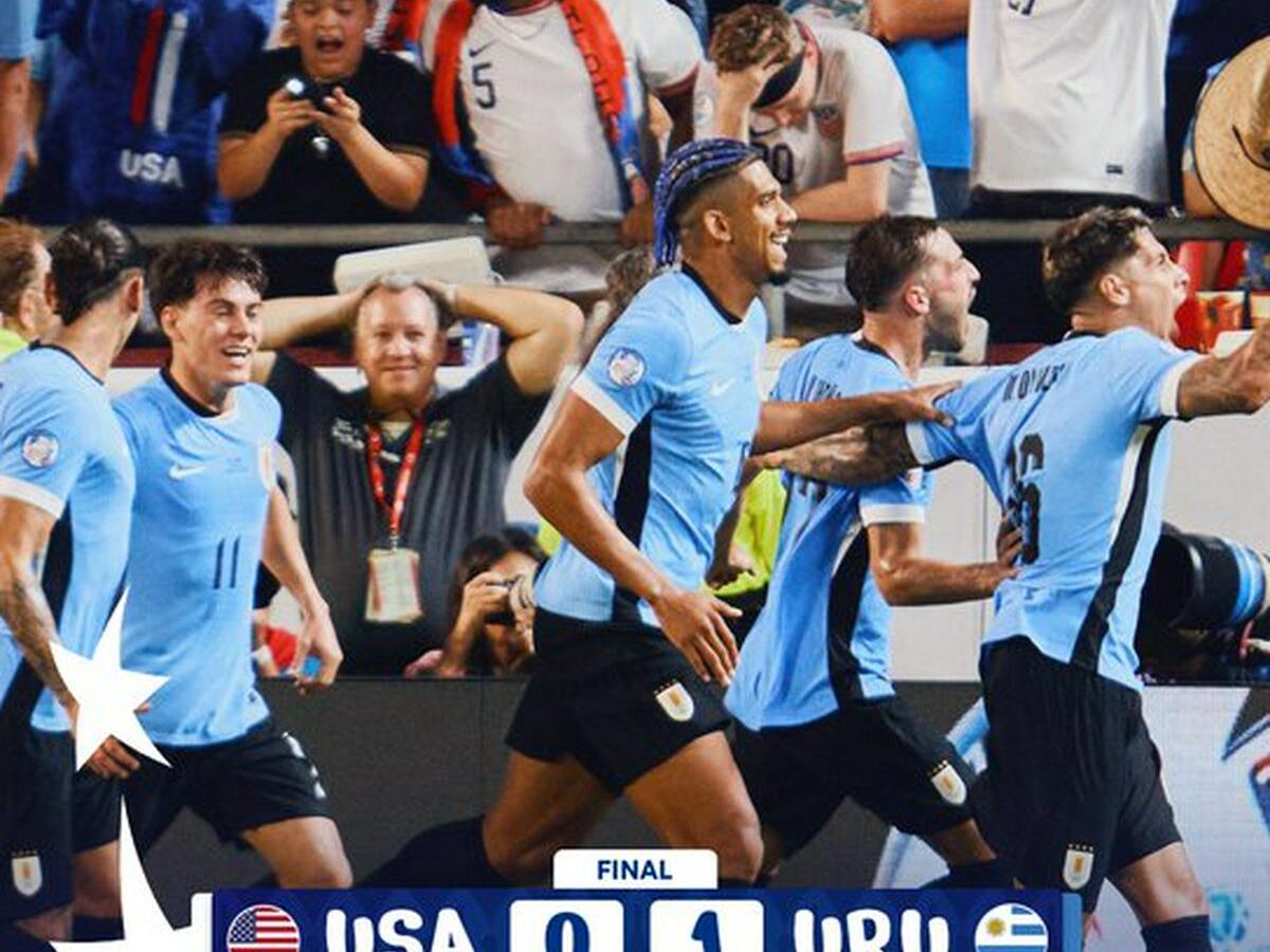 Copa América 2024: Uruguay paso perfecto al eliminar 1-0 a Estados Unidos