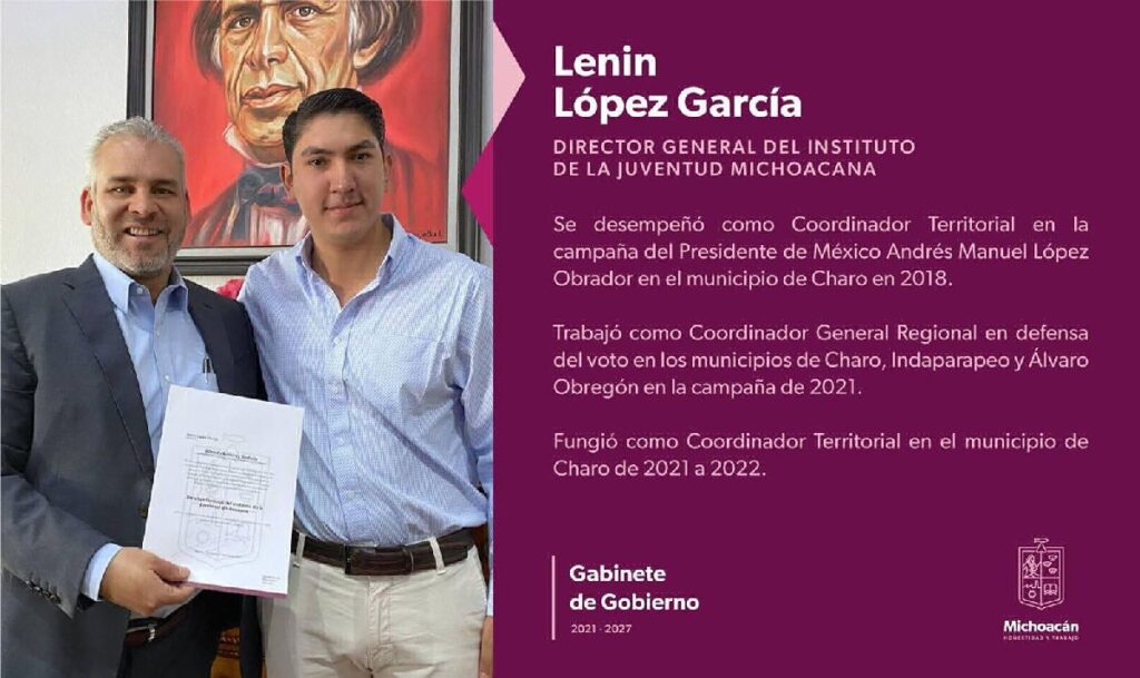 Designan nuevo director a Lenin López en Ijumich