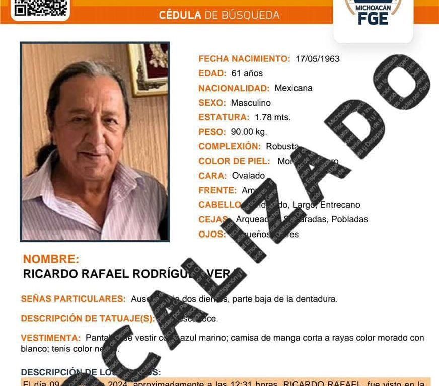 FGE reportón localización con vida del periodista Ricardo Rodríguez