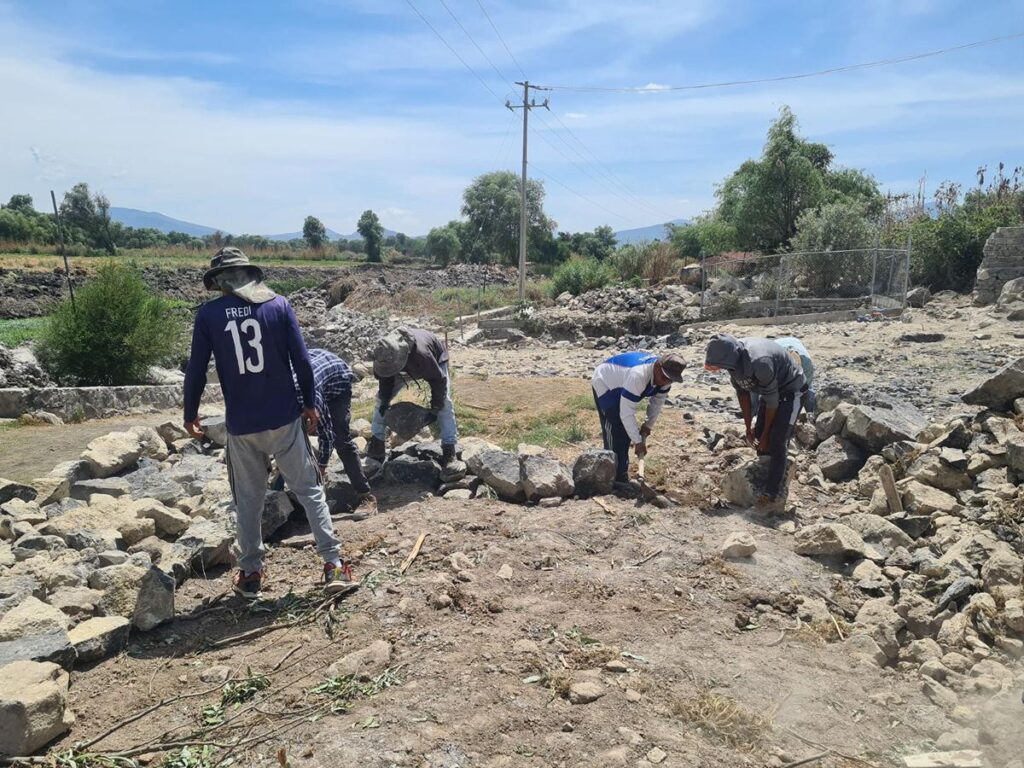 habitantes de la zona contribuyeron a la recuperación del lago