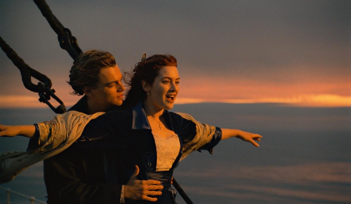 Icónica escena de Titanic de James Cameron