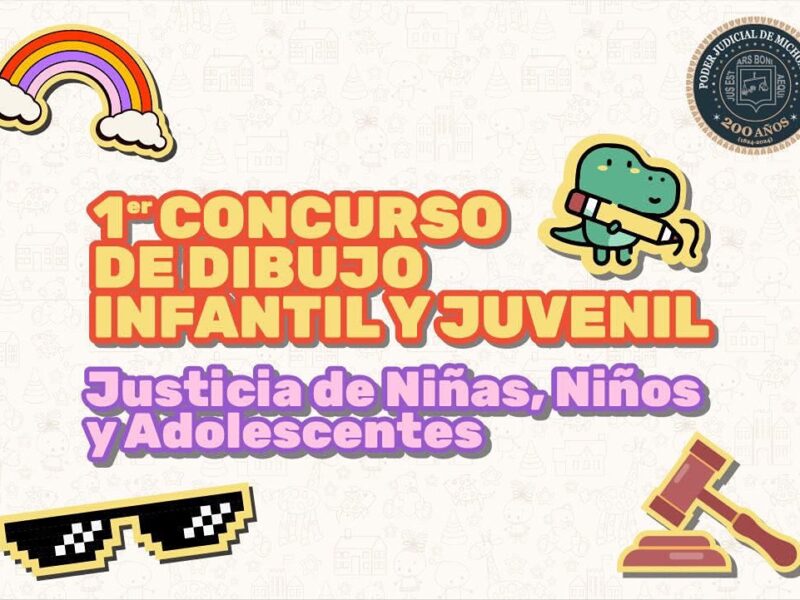 Invita Poder Judicial de Michoacán a participar en su concurso de dibujo